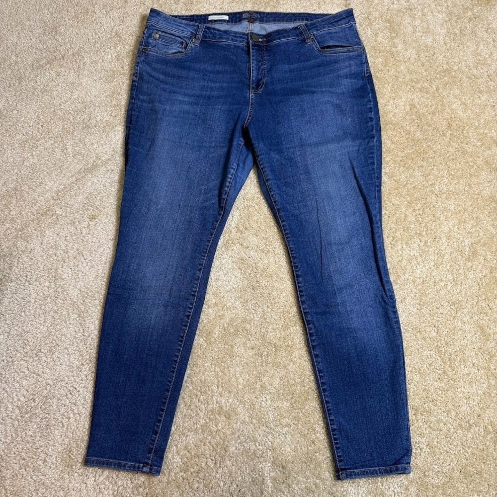 Kut From The‎ Kloth Jeans Womens 20W Blue Toothpick Skinny Stretch Denim Pants